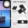 Osoeri Écran de Projection Portable Pliable Extérieur 120 Pouces, 16: 9 HD, Double Face Anti-Plis Projection pour Vidéoprojecteu