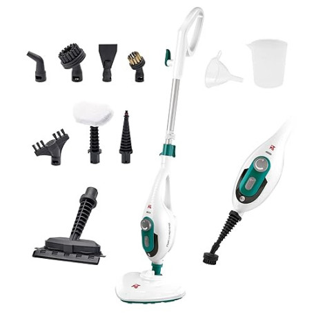 Di4 Steamclean Multi10 Max 10 en 1 Balai Vapeur Nettoyeur Multifonctions, Aspirateur Vapeur 1500W, Élimine 99.9% des Virus et de