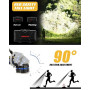 Lampe Frontale LED Rechargeable, Ultra Puissante Lampe à 8 Del de 18000 Lumens, Torche Frontale Étanche et Léger, Parfait pour L