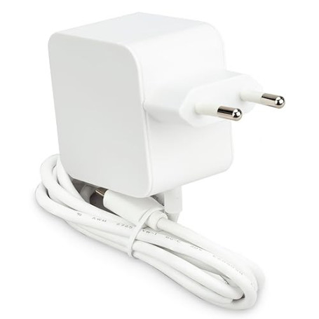 Bloc d'alimentation Officiel Raspberry Pi 5 USB-C 27 W, USB-C Power Supply, Blanc