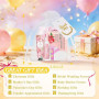 54 Pièces Coffret Cadeau Femmem, Masque facial, Crème pour les mains, Masque pour les yeux, Masque pour les lèvres, Baume à lèvr
