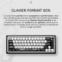 Tryhard Celshading Blanc – Clavier Magnétique Gaming 65% | Switchs Hall Effect Ultra-Réactifs 8000 Hz | ARGB Personnalisable | L
