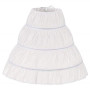 MEITEMEI Enfants 3 cerceaux Petticoat Filles Crinoline Jupons sous 4-14 Ans Filles Princesse/Robe de Cérémonie