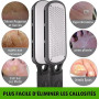 Antonki Rapeuse Pieds, Râpe Pieds Manuelle Double Face pour Peaux Mortes et Callosités - Outil de Pédicure pour Pierre Ponce Lav