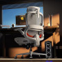 SIHOO B100 Chaise de Bureau Ergonomique, Maille Respirante, Support Lombaire, Appui-Tête Large, Accoudoirs Relevables, Inclinais