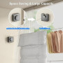 MUSTORN Fil Linge Extérieur Retractable Support Mural, Extensible Corde A Linge Retractable Interieur Etendoir Linge Exterieur E