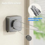 MUSTORN Fil Linge Extérieur Retractable Support Mural, Extensible Corde A Linge Retractable Interieur Etendoir Linge Exterieur E