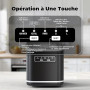 Machine à Glaçons, 12kg en 24h, Acmeenjoy Machine a Glacons avec Cuillère à Glace, 9 Glaçons en 6-8 Minutes, Machine a Glaçons A