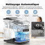 Machine à Glaçons, 12kg en 24h, Acmeenjoy Machine a Glacons avec Cuillère à Glace, 9 Glaçons en 6-8 Minutes, Machine a Glaçons A
