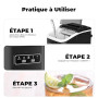 Machine à Glaçons, 12kg en 24h, Acmeenjoy Machine a Glacons avec Cuillère à Glace, 9 Glaçons en 6-8 Minutes, Machine a Glaçons A