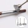 Hsthe Sea Outil Rotatif de Polissage en Acier et Laiton, Brosse métallique, Brosse en Acier, Tige de 1/8 "(3mm) pour Accessoires