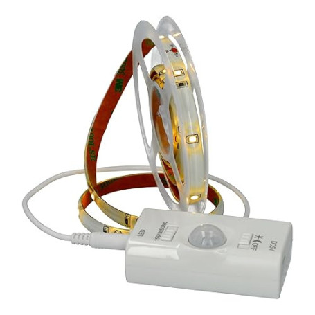 JANDEI - Bande Lumineuse LED Autocollante, Rechargeable USB, Sans Prise, avec Detecteur de Mouvement. Éclairage Nocturne pour Cl