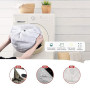 OTraki 2 pièces Grand Filet à Linge, 50 x 60 cm Sac à Linge Réutilisables en Maille Fine avec Cordon de Serrage, Blanc Sac a Lin