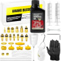 BIBOKLTIY Kit Purge Freins pour Shimano, Magura, Tektro à Disque Hydrauliques pour Vélos, Kit Purge Frein VTT avec Adaptateurs e