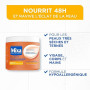 MIXA - Crème Hydratante Anti-Grisaille - Nourrit Intensément 48H & Ravive l’Éclat - Beurre de Cacao Pur & Karité - Peaux Très Sè
