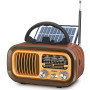 Poste Radio Vintage, PRUNUS J-150 AM/FM/SW Radio Portable Rechargeable avec Batterie 1200mAh et Piles D, Transistor Radio Blueto