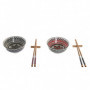 Set de sushi DKD Home Decor Multicouleur Bambou Mandala Grès Oriental (6 Pièces) 181,99 €