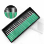 Treki 30Pcs Fraise Diamant 3mm Foret Fraise Diamantée Tige Forets Rotatifs pour Verre Pierre Précieuse Métal Meulage Bijoux Rota