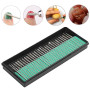 Treki 30Pcs Fraise Diamant 3mm Foret Fraise Diamantée Tige Forets Rotatifs pour Verre Pierre Précieuse Métal Meulage Bijoux Rota