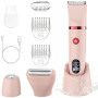 Scttomon Rasoir Electrique Feminin Tondeuse précise pour visage et zones sensibles, Tondeuse à poils corporels pour visage, jamb