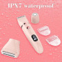 Scttomon Rasoir Electrique Feminin Tondeuse précise pour visage et zones sensibles, Tondeuse à poils corporels pour visage, jamb