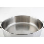 STAINLESS LOW COOKING POT WITH LID 26 cm.