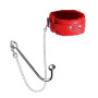 Kutocesy BDSM Sex Bondageset Attaches Avec Crochet Anal,Collier Réglable Buttplug Anal Hook Bondage Restraints Esclave Extrême S