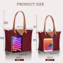 BOJLY Oxford pour Femme Sac à Bandoulière de Pliage Grande Capacité Sac a Main Nylon Dames Shopping Pliant Fourre-tout Plage Sac