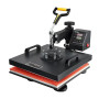 VEVOR 2 en 1 Presse à Chaud Machine Sublimation Textile 38x38 cm Machine d'impression 1500 W Presse à Chaleur Polyvalente Contrô