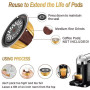 CAPMESSO Nespresso capsule vertuo compatibili capsules de café réutilisables pour réutiliser les dosettes Vertuoline, capsules V