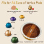 CAPMESSO Nespresso capsule vertuo compatibili capsules de café réutilisables pour réutiliser les dosettes Vertuoline, capsules V