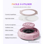 MelodySusie Collecteur De Poussière pour ongles HProA - 6000 tr/min Aspirateur Ongles avec 30 Feuilles de Filtre Jetable, Ventil