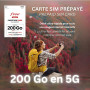 Carte SIM Free Pass M : Forfait 200 Go 5G Ultra-Data + Appels/SMS Illimités & 10 Go depuis l’Europe – Offre Mobile Sans Engageme