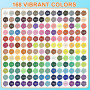 Lyuvie 168 Couleur Feutres Acryliques,Marqueur Peinture Acrylique avec Pointe Extra Fine de 0,7 mm,Permanent Stylo Peinture Acry