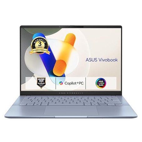 ASUS Vivobook S14 AI-S5406-29W 14 Pouces WUXGA OLED PC Portable (Processeur Intel LNL Core Ultra 5, 16GB LPDDR5X, 1TB SSD NVMe,