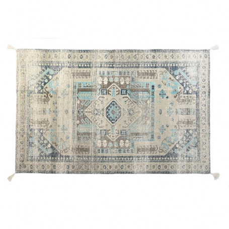 Tapis DKD Home Decor Finition vieillie Bleu Coton Arabe (120 x 180 x 1 cm) 89,99 €