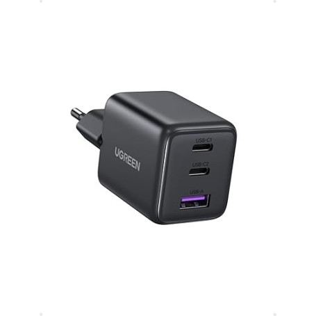 UGREEN Zapix 30W Chargeur USB C Rapide iPhone 3 Ports GaN Prise Secteur Compatible avec iPhone 17 Pro Max Air 16 15 14 13 Plus P