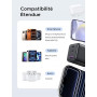UGREEN Zapix 30W Chargeur USB C Rapide iPhone 3 Ports GaN Prise Secteur Compatible avec iPhone 17 Pro Max Air 16 15 14 13 Plus P