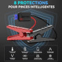 ACEZUK Booster Batterie Voiture 7000A, Démarreur de Voiture Portable (Jusqu'à 5.5L Diesel ou 7.0L Gaz), 12V Jump Starter avec 2.