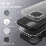 JETech Coque Silicone pour iPhone 14 Pro Max 6,7 Pouces, Protection Complète du Corps au Toucher Soyeux, Étui Housse Anti-Chocs