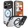 Rojeuinn Coque pour Nothing Phone 4A Pro 5G, PC de Haute Qualité avec Support Rotatif à 360° et Ventouse Magnétique, Anti-Chute,