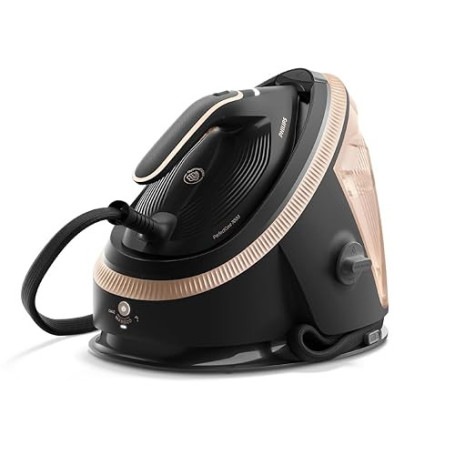 Philips Centrale vapeur PerfectCare Série 7000-2850W, Pressing 650 g/min, 8.5 Bars, Technologie OptimalTEMP, Réservoir 1,5L, Sem