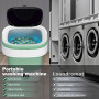 Mini Machine à Laver,12L Machine a Laver Portable,Mise à Jour Mini Lave Linge avec 3 Modes de Nettoyage en Profondeur & Panier D