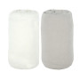 BabyCalin - Lot de 2 Draps housse Blanc/Gris Babycalin - 60 x 120 cm certifié OEKO-TEX
