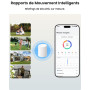 Reolink Caméra Surveillance Extérieure 360° Solaire 2K, Kit de Sécurité Domestique avec Détection IA Personne/Véhicule, Stockage
