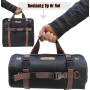 WELKINLAND Rouleau à Outils en Toile Cirée Robuste - 15 Poches, Capacité 15 L, Sac à Outils Enroulable, Organisateur