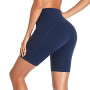 GIMDUMASA Shorts de Sport Femmes Taille Haute Leggings Court avec Poche Pantalon Leggins Femme pour Yoga Sports Fitness Running