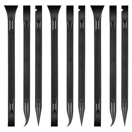 Lot de 9 grattoirs en plastique - 3 formes - Outil multi-usages - Grattoir en plastique à double extrémité - Spatule en plastiqu