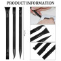 Lot de 9 grattoirs en plastique - 3 formes - Outil multi-usages - Grattoir en plastique à double extrémité - Spatule en plastiqu