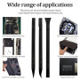 Lot de 9 grattoirs en plastique - 3 formes - Outil multi-usages - Grattoir en plastique à double extrémité - Spatule en plastiqu